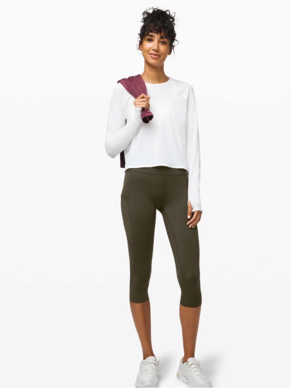 Lululemon • Fast and Free Crop II 19" • Size 12